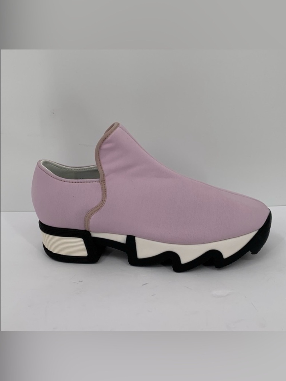 IRI NYC Wes Neoprene slip-on sneaker shoe pink white heel comic new 40.5 10